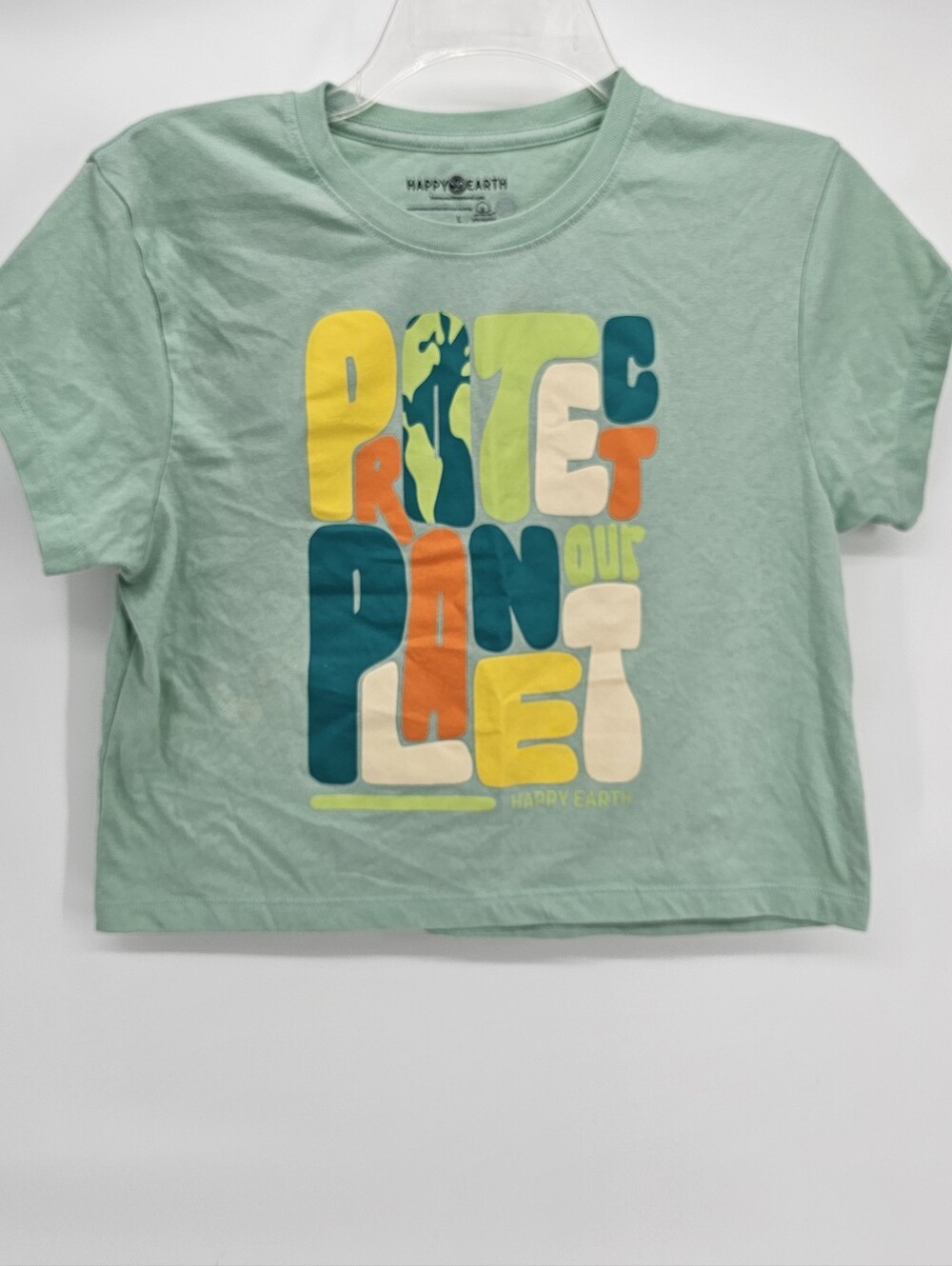 Happy Earth Protect Our Cropped Tee